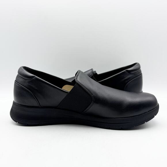 Revere Womens Panama Sneakers US 11 M EU 42 Black Leather Slip On NIB - Picture 4 of 12